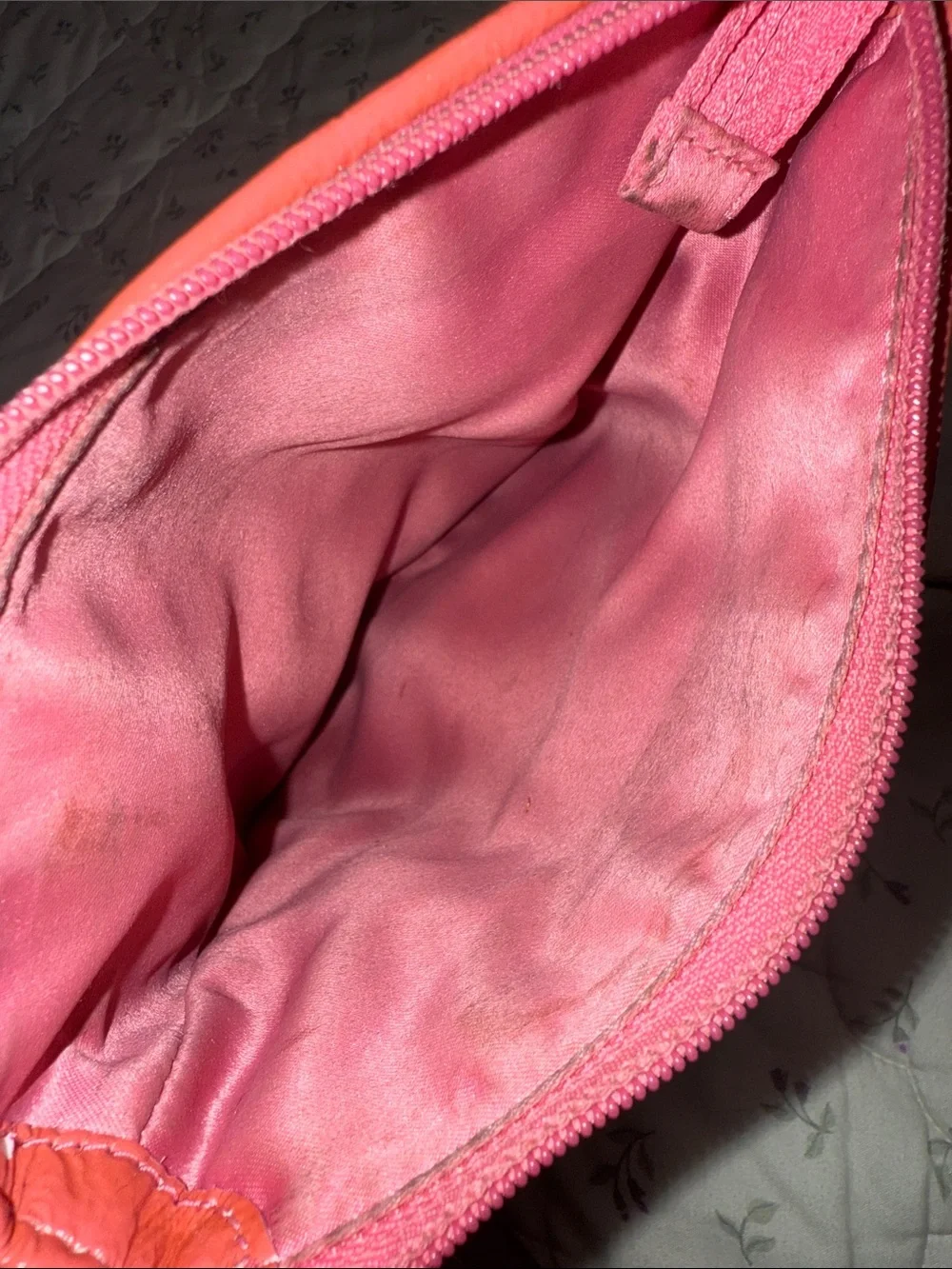 Coach Tan Signature Crossbody with Pink Trim